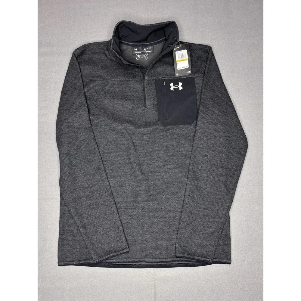 Under Armour Men's Specialist Henley 2.0 Long Sleeve‎ Pullover Small Gray - NWT